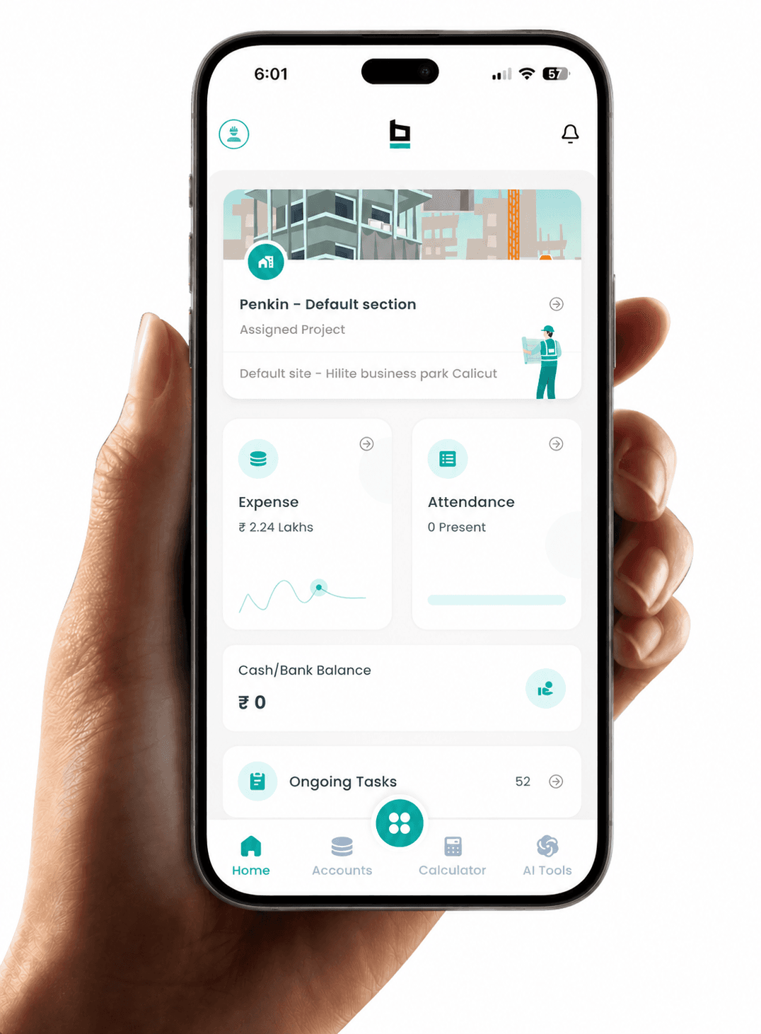 Brickly App in Hand